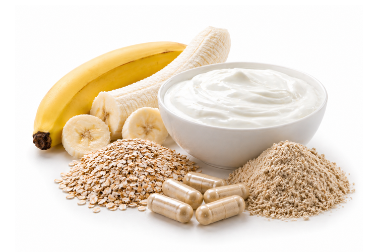 Oats, banana and yoghurt for gut health